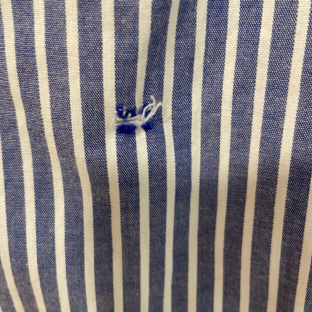 BP Stripe Ruffle Wrap Dress - Picture 7 of 8